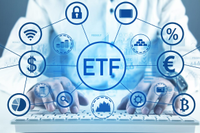 image showing a financial chart and stock tickers